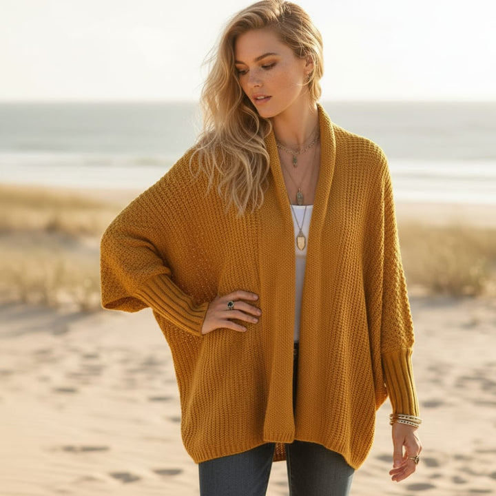 Susan - Women’s Cardigan with Ribbed Cuffs