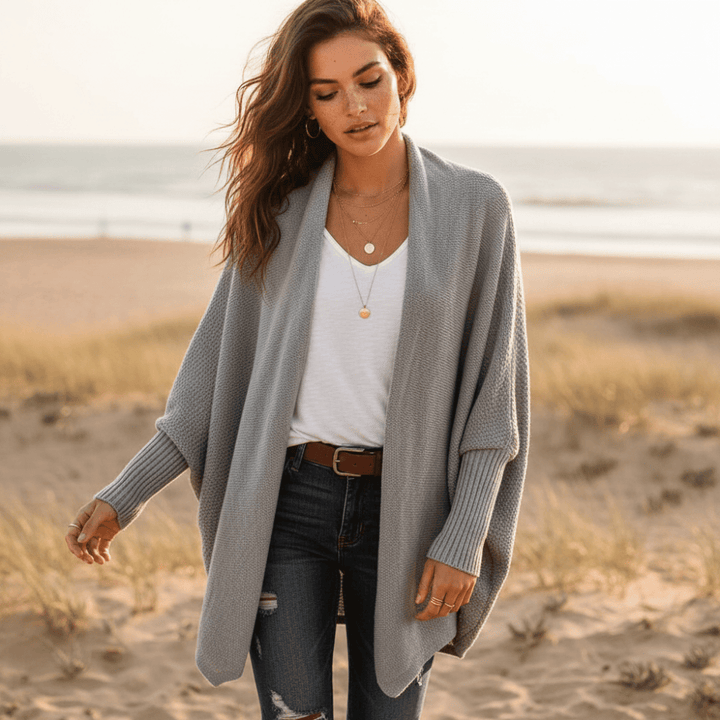 Susan - Women’s Cardigan with Ribbed Cuffs