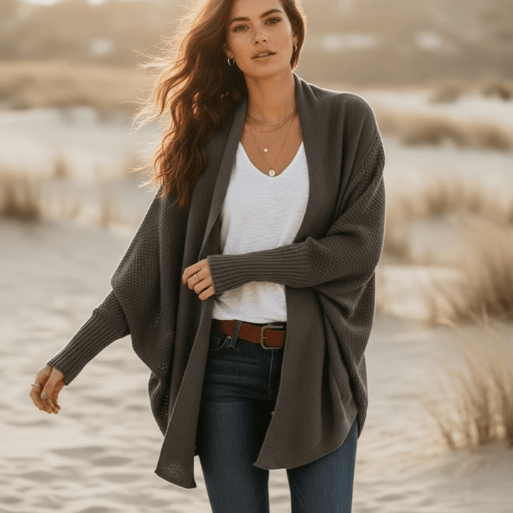 Susan - Women’s Cardigan with Ribbed Cuffs