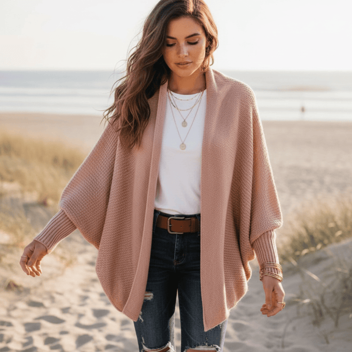Susan - Women’s Cardigan with Ribbed Cuffs