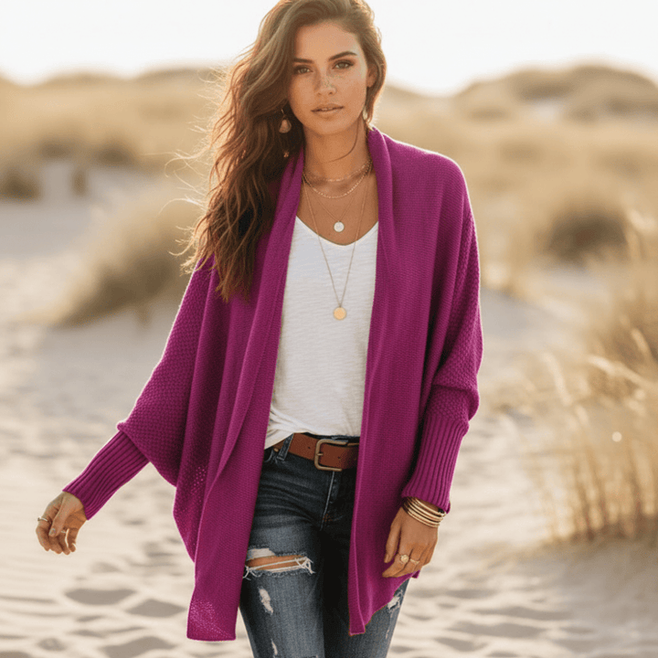 Susan - Women’s Cardigan with Ribbed Cuffs