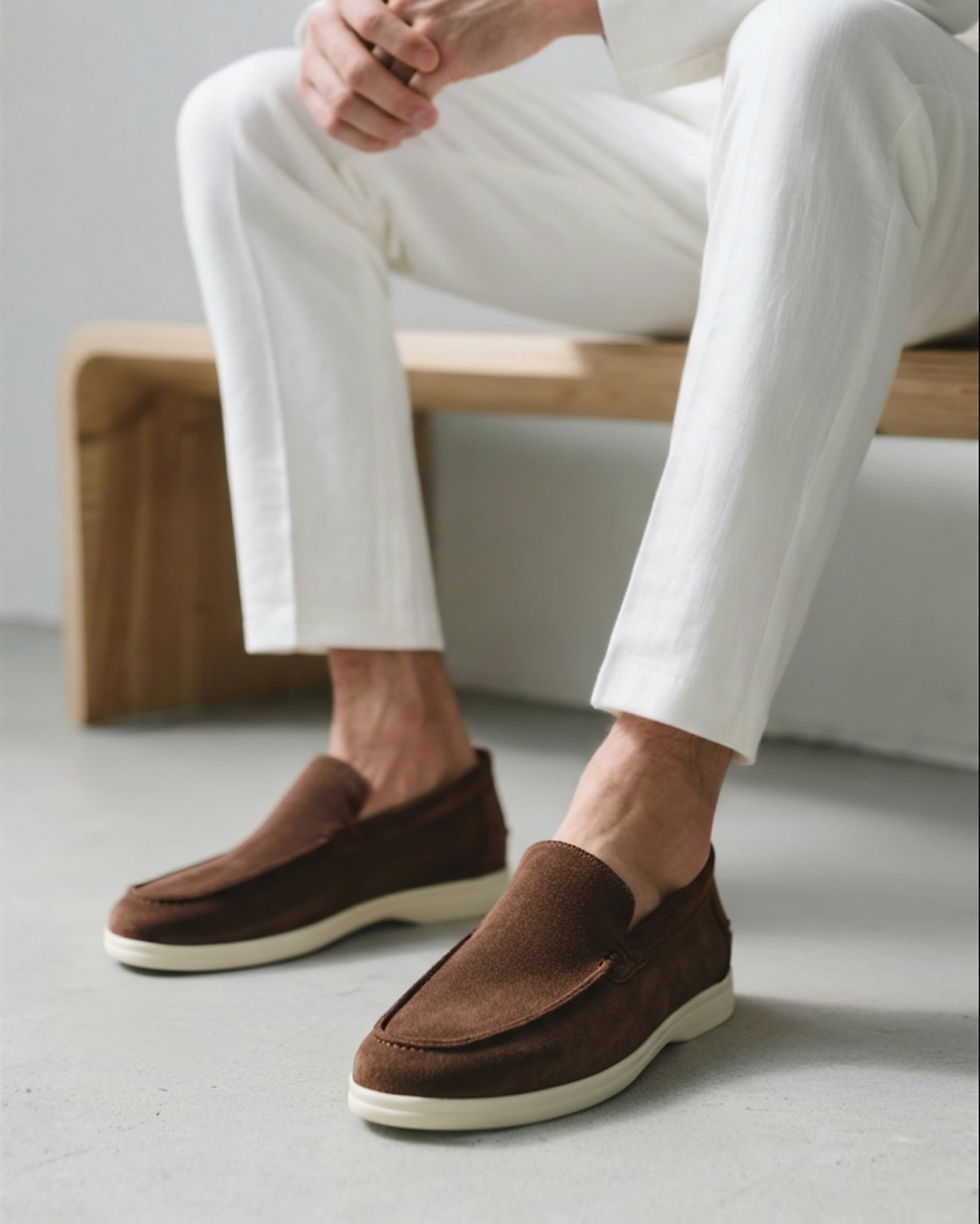 Nate Slip-On Loafers - Moc Toe Casual Shoes