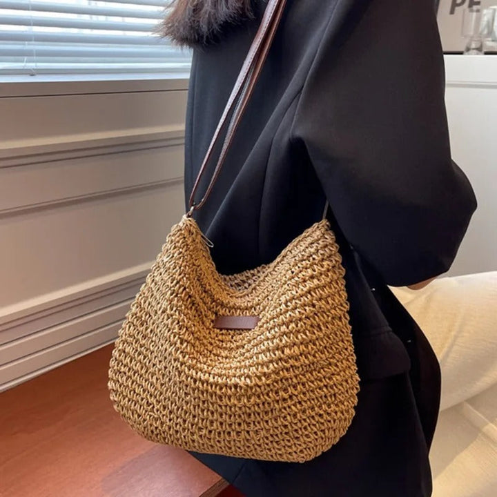 Poppy - Straw shoulder bag