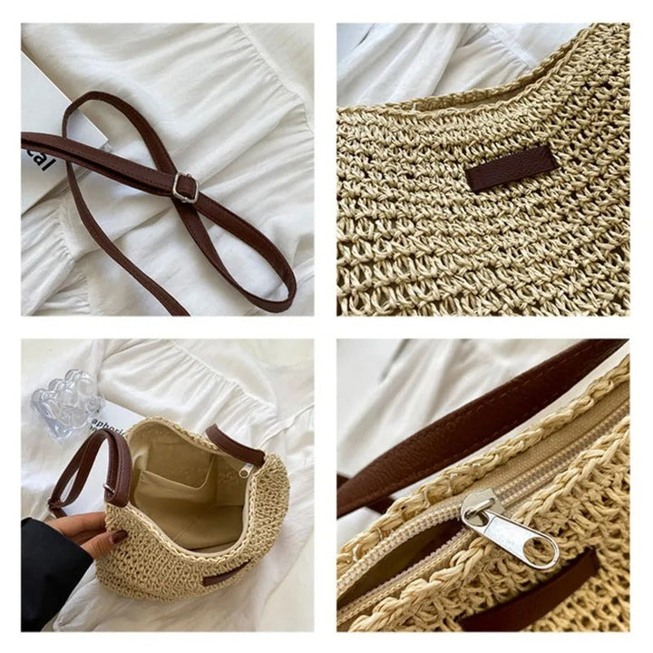 Poppy - Straw shoulder bag