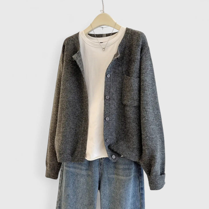 Elaine - Casual Button-Up Cardigan