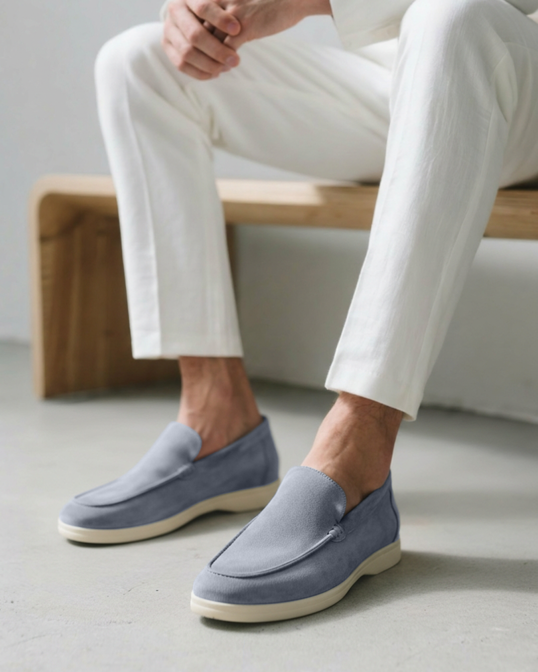 Nate Slip-On Loafers - Moc Toe Casual Shoes