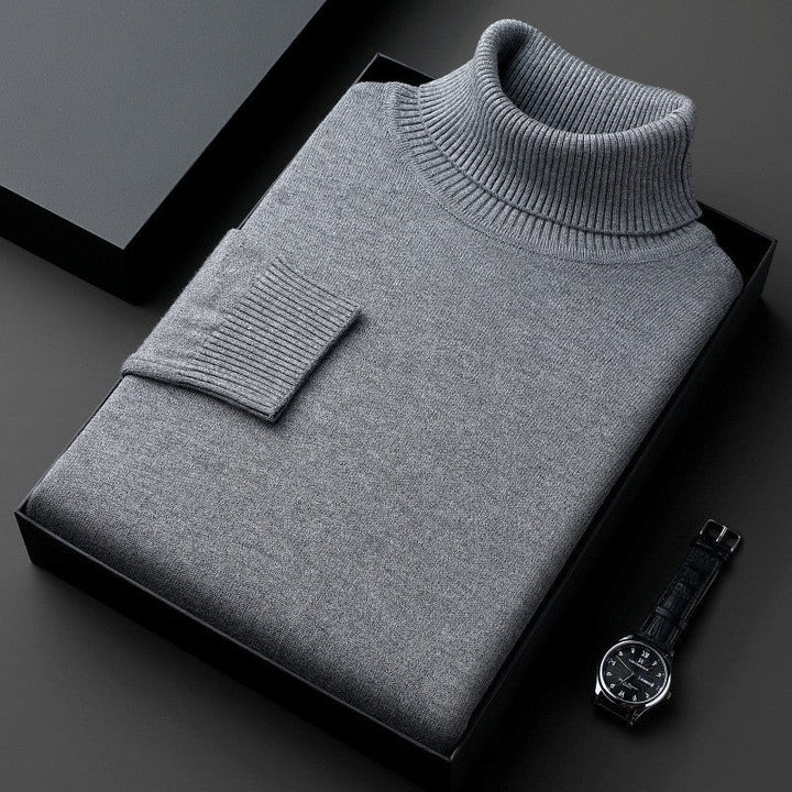Men's Turtleneck Sweater - Stretch Regular Fit
