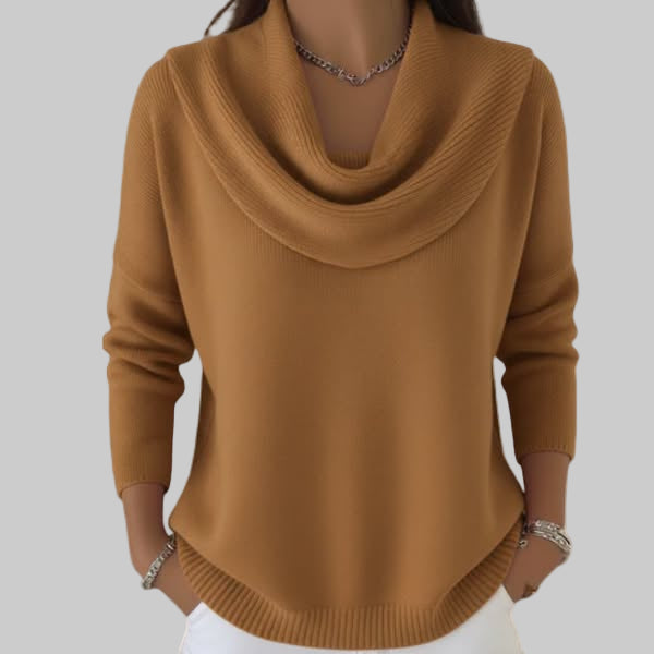 Serena – Effortless Elegance Cowl Neck Sweater