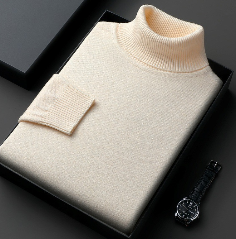 Men's Turtleneck Sweater - Stretch Regular Fit