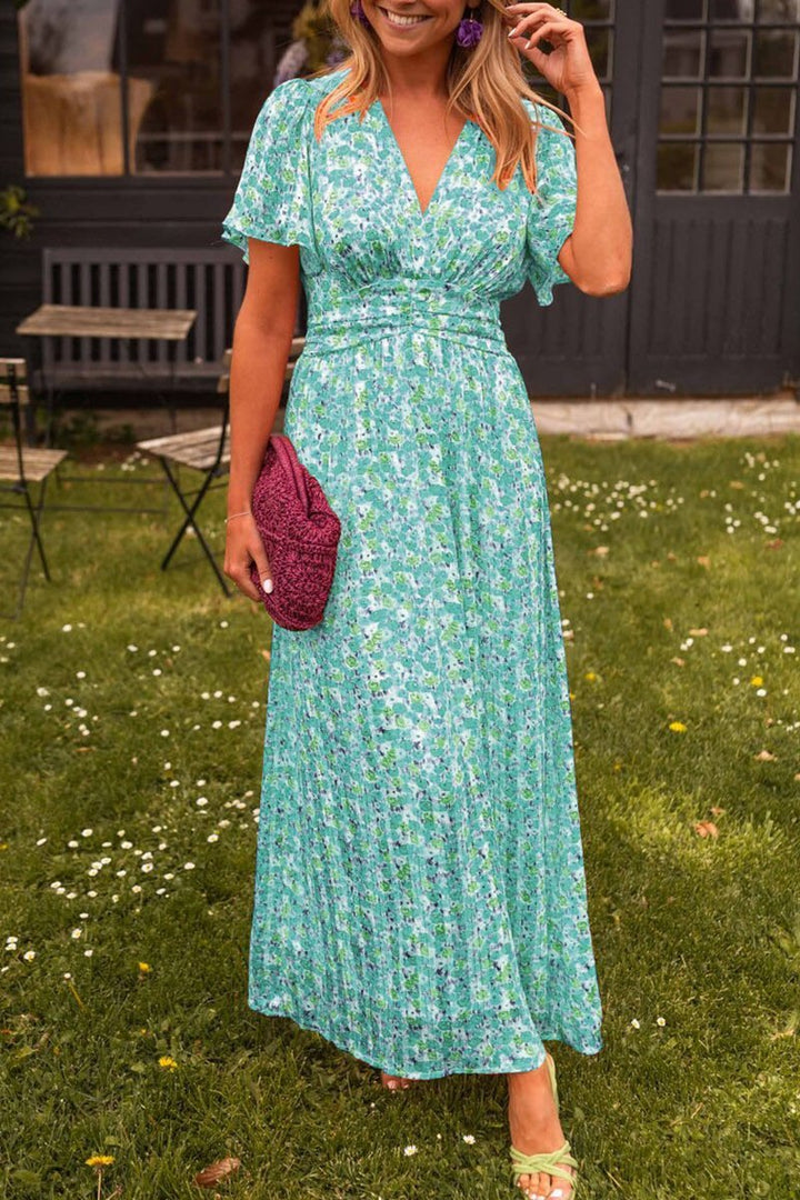 Ffion – Empire Waist Floral Maxi Dress