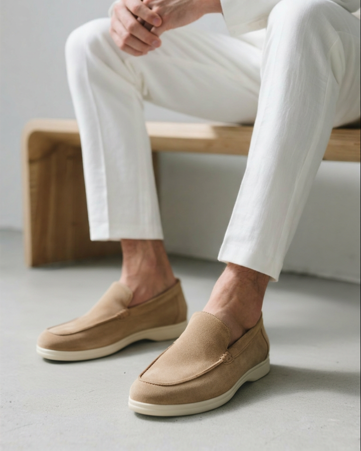 Nate Slip-On Loafers - Moc Toe Casual Shoes