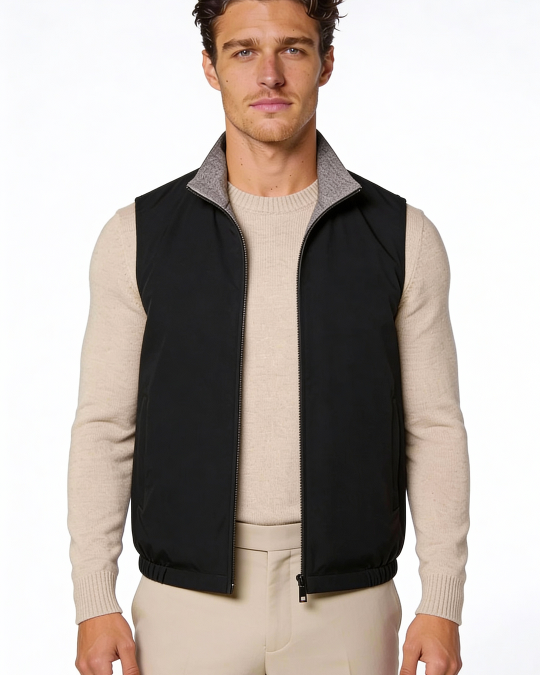 Men's Reversible Lightweight Vest - Two-Way Wear