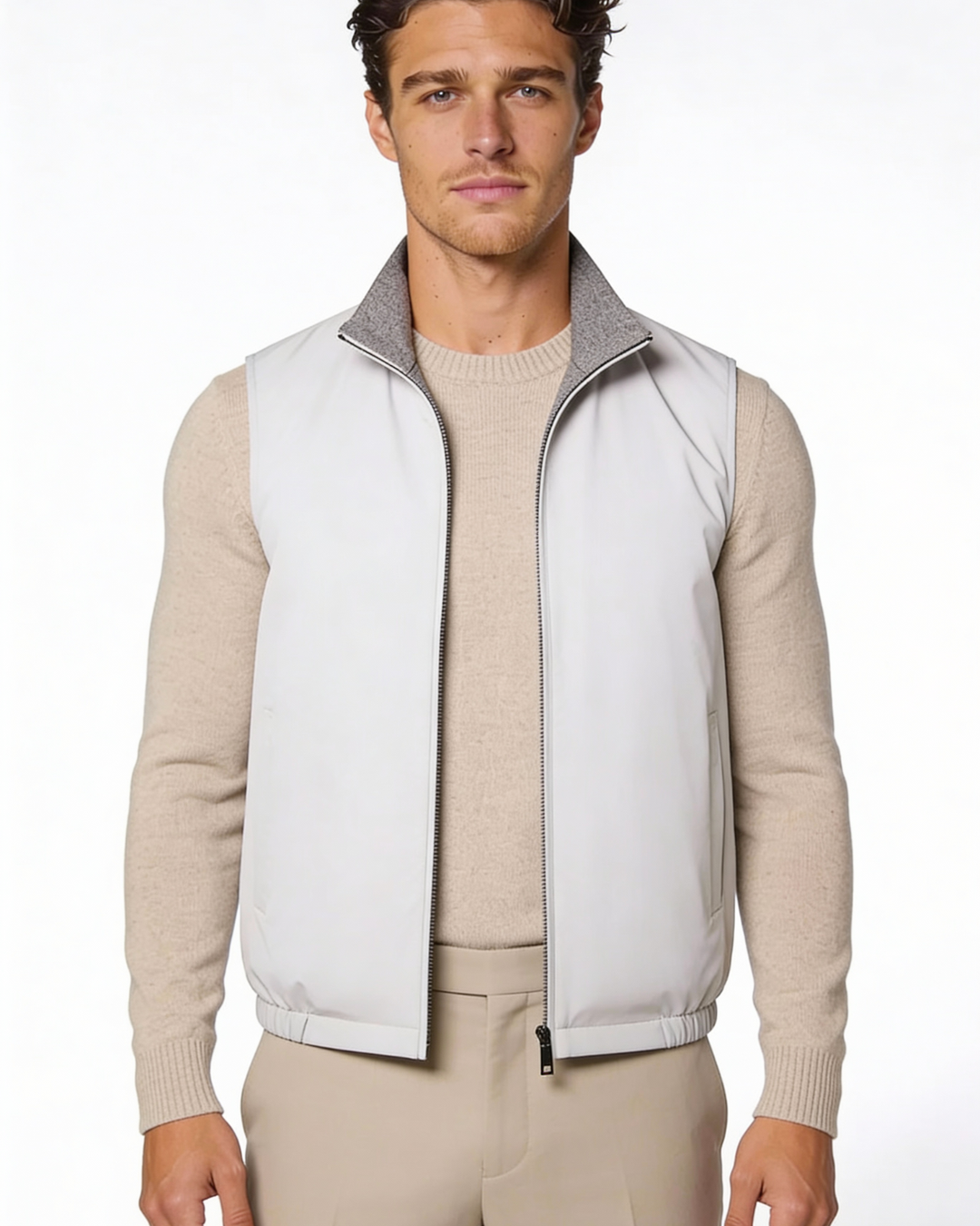 Men's Reversible Lightweight Vest - Two-Way Wear