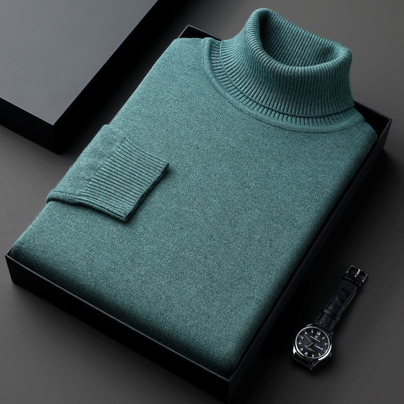 Men's Turtleneck Sweater - Stretch Regular Fit