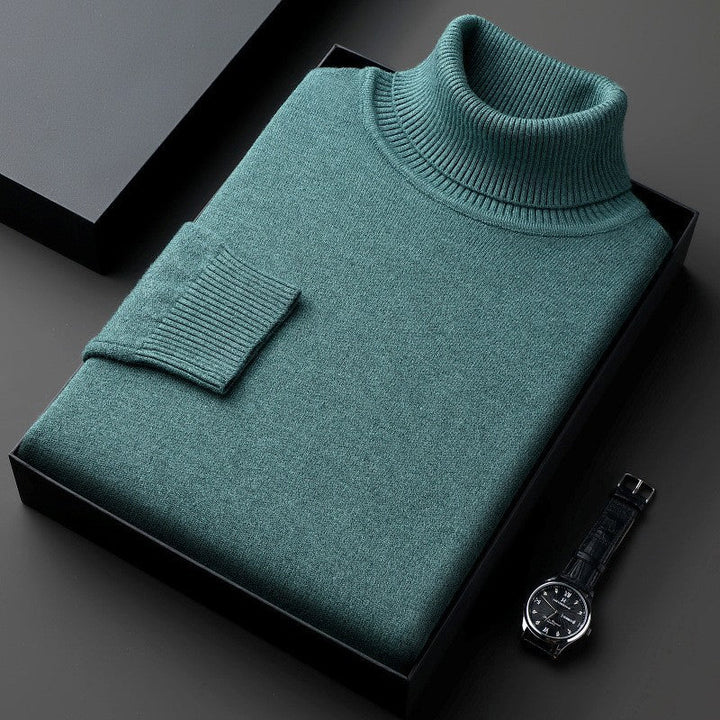 Men's Turtleneck Sweater - Stretch Regular Fit
