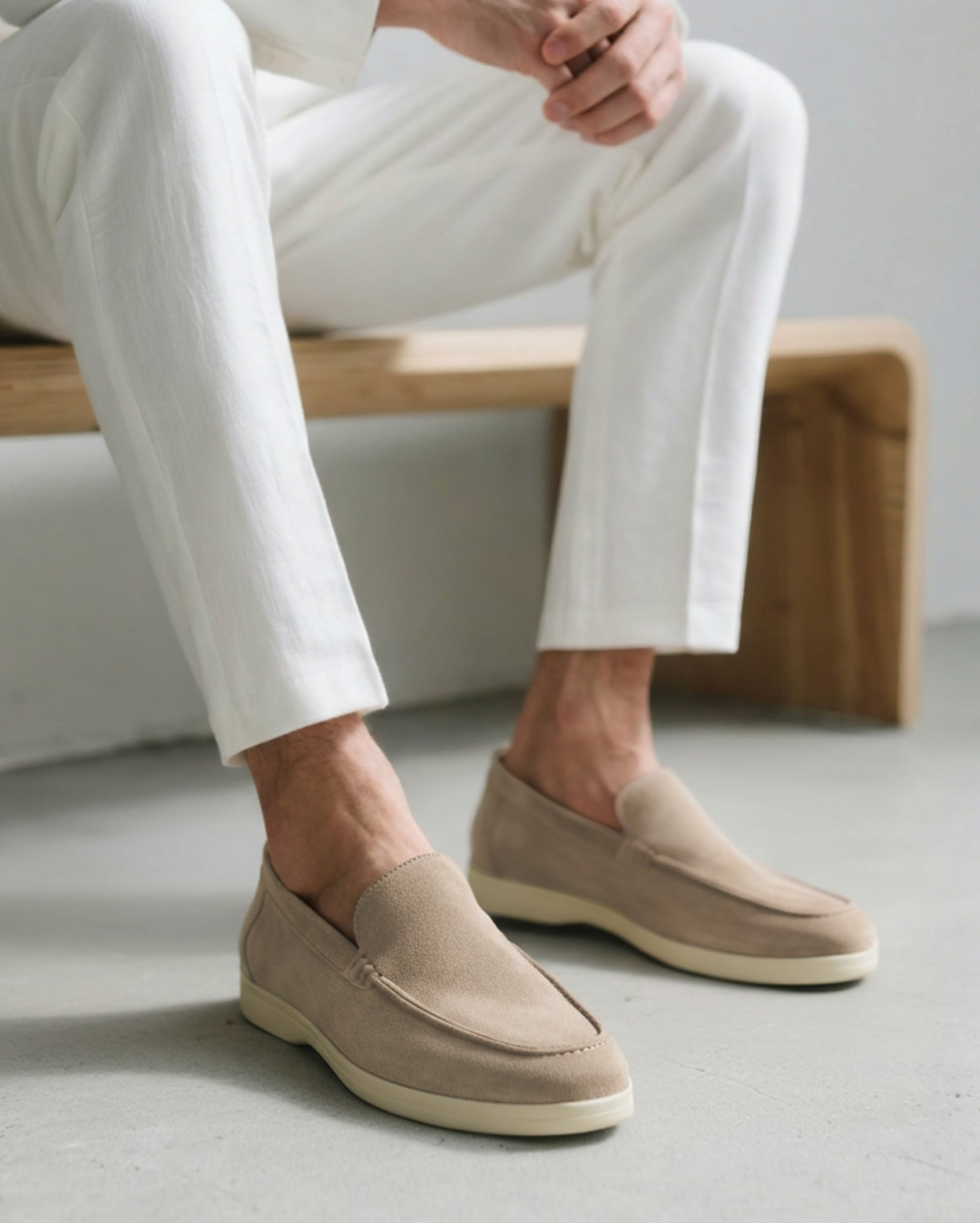 Nate Slip-On Loafers - Moc Toe Casual Shoes