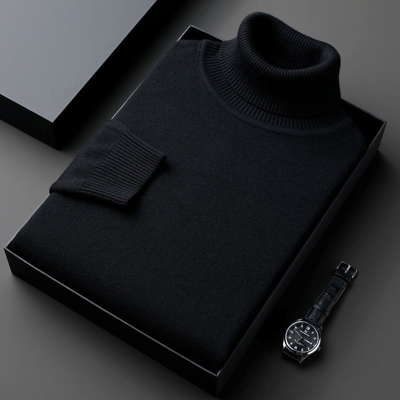 Men's Turtleneck Sweater - Stretch Regular Fit